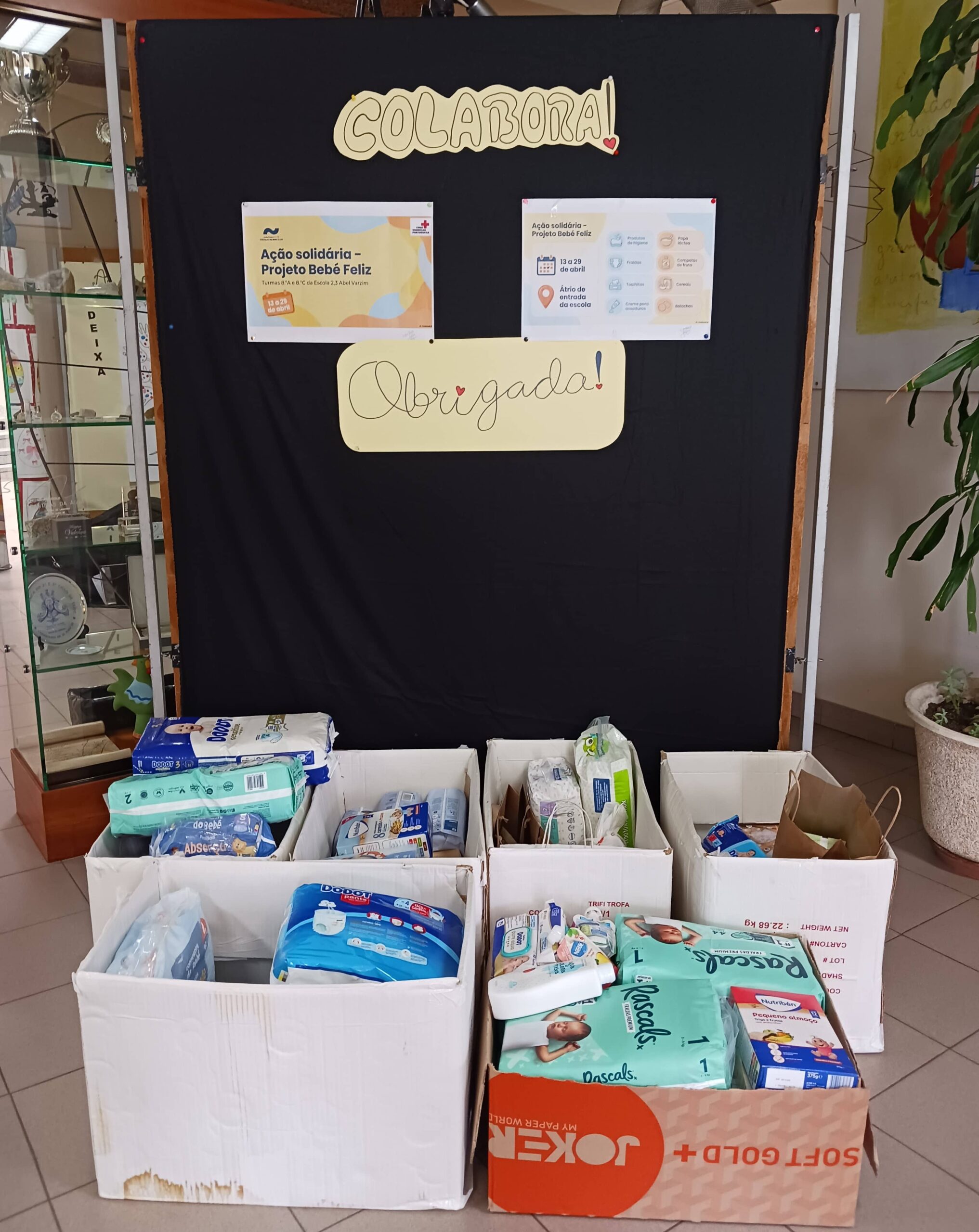 Campanha solidária “Projeto Bebé Feliz” foi um verdadeiro sucesso na Escola Básica 2,3 Abel Varzim